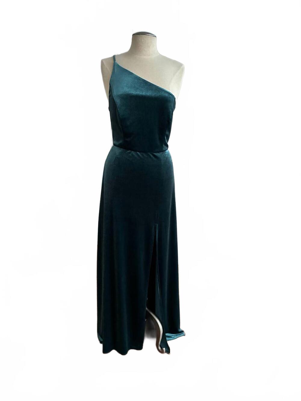 NEW DESSY women's sleeveless velvet dress in dutch blue